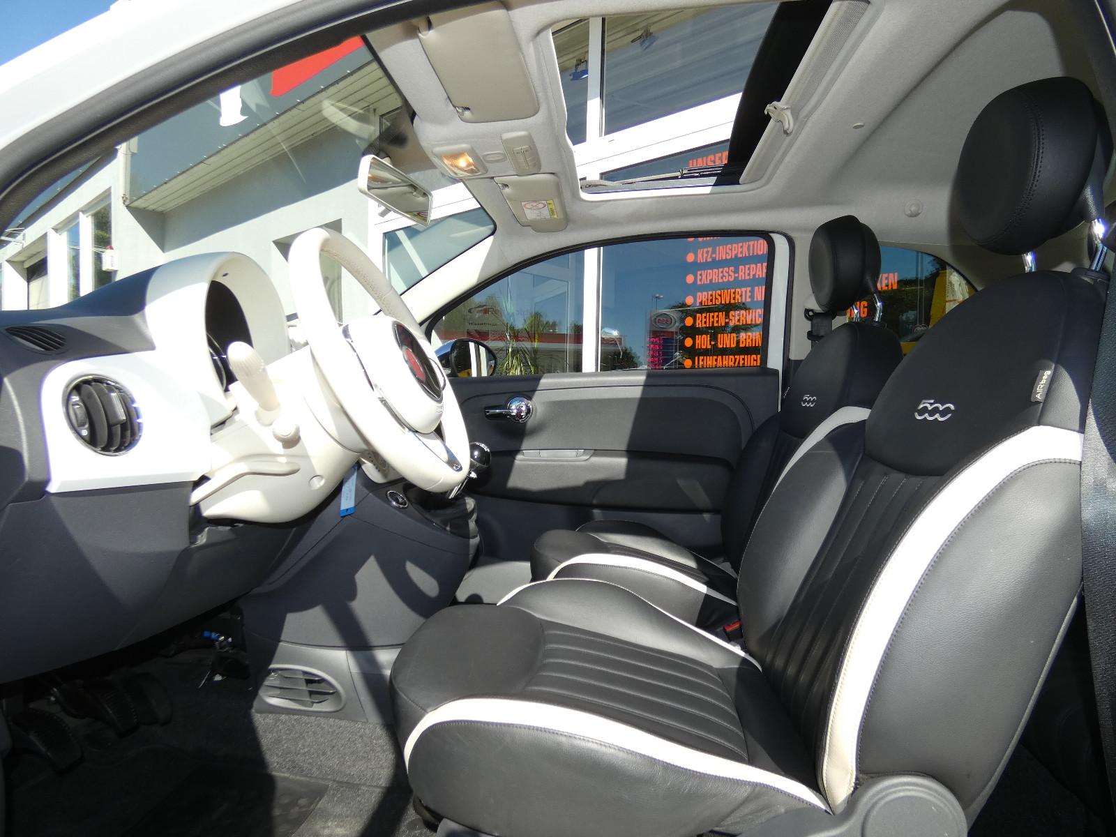 Fiat 500 Anniversario Glas-Schiebedach LED NAVI PDC