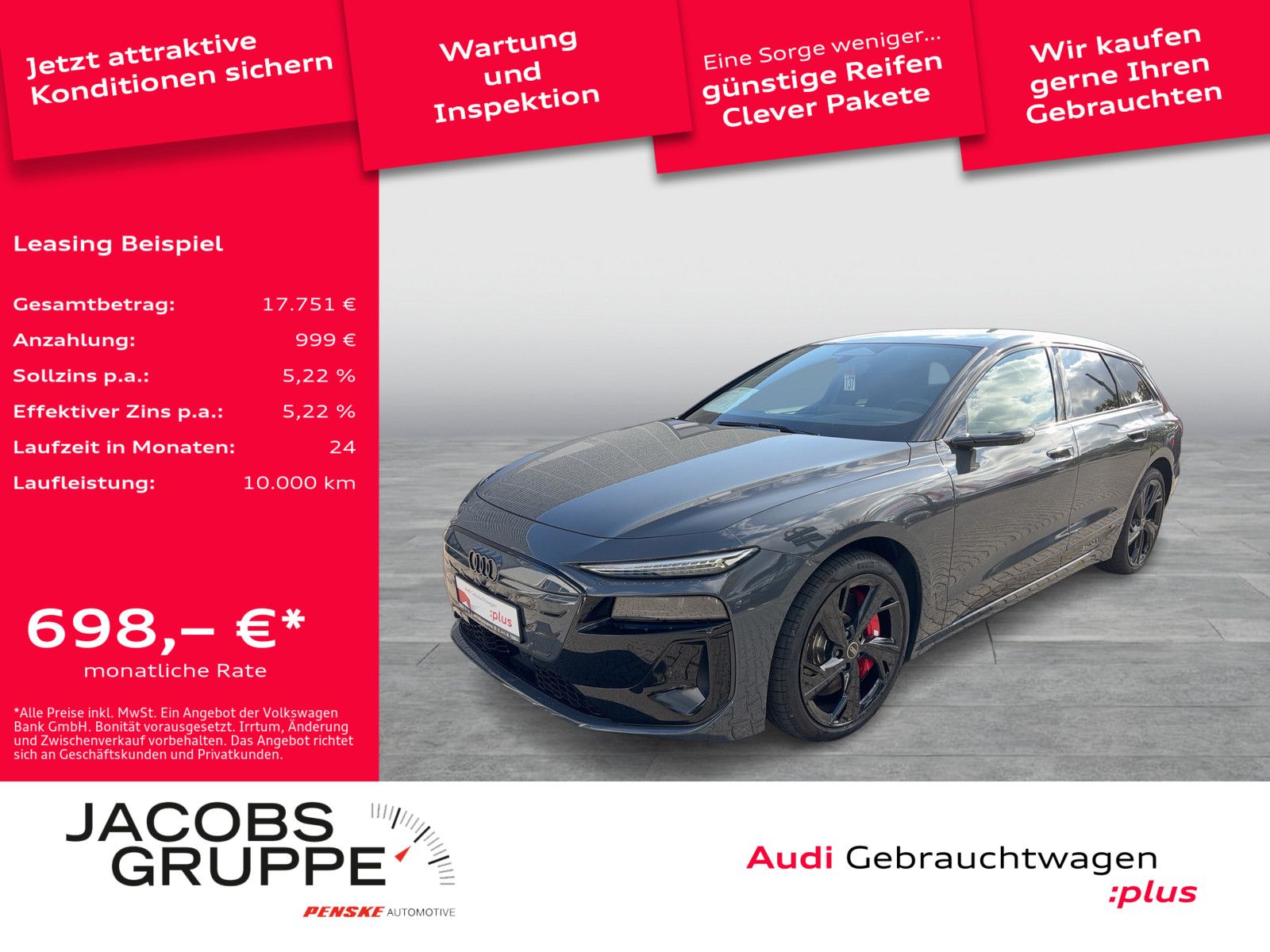 Audi S6 Avant e-tron S-Sitze/Luftf./360°/Matrix/HuD/V