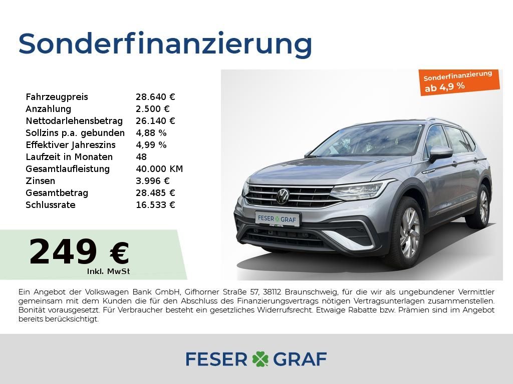 Tiguan Allspace 1.5 TSI Life DSG Navi/Sitzh./AHK
