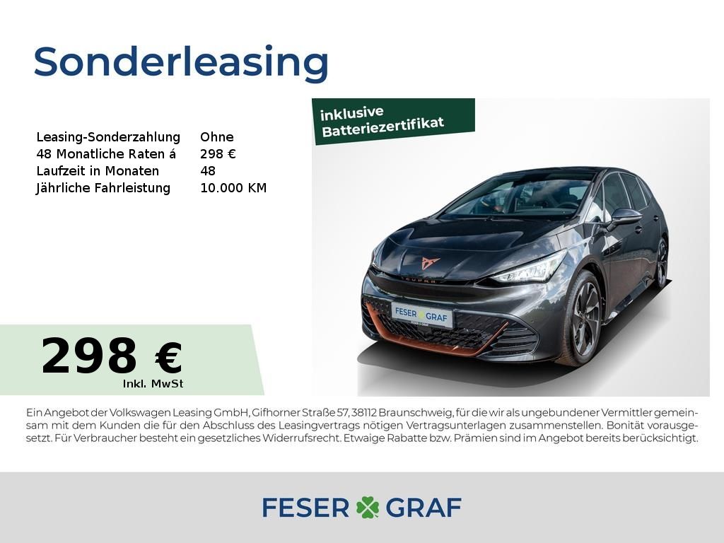 Cupra Born 204 PS NAVI/Wärmepumpe/SHZ/4Season/RFK