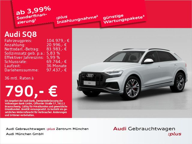 Audi SQ8 TFSI tiptr. Pano/Matrix/B&O/Leder/StdHzg/AHK