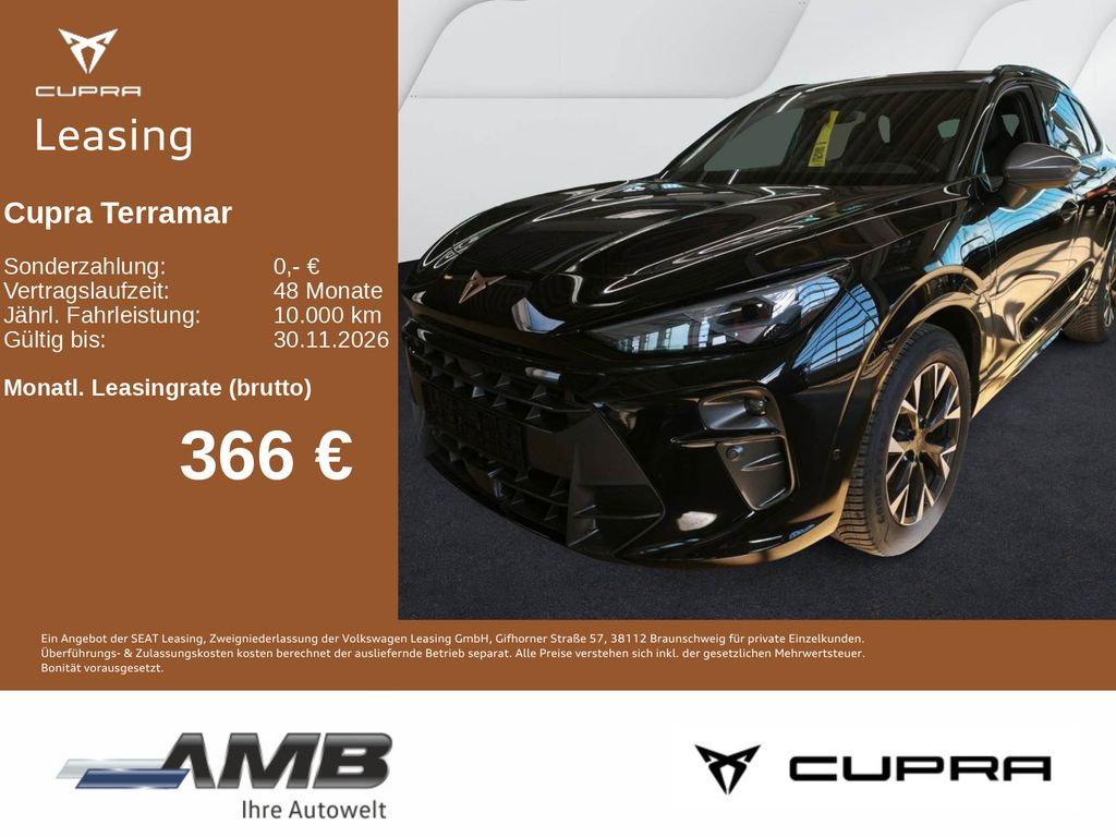 Abbildung Leasingangebot Cupra Terramar 1.5 e-HYBRID LED/HuD/Navi/Edge/07.30Gar