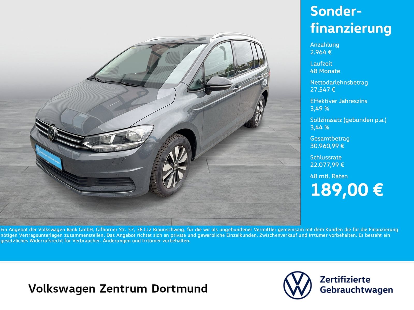 Volkswagen Touran 2.0 GOAL 7SITZE STANDHZ. ACC NAVI CARPLAY foto 1