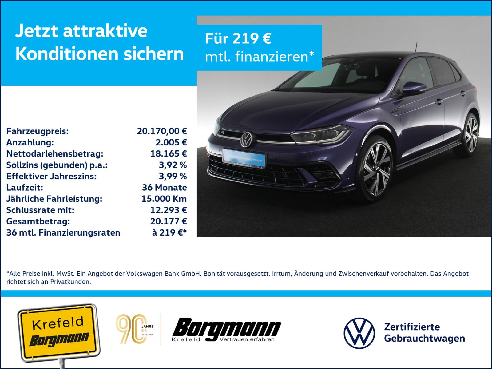 Volkswagen Polo 1.0 TSI R-Line MATRIX-LED PANO ACC NAVI SHZ