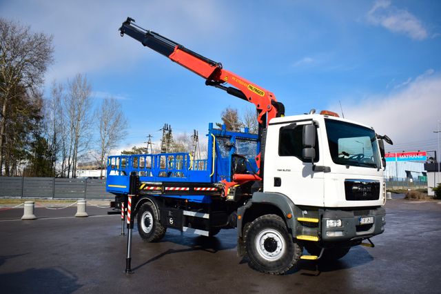 MAN 4x4 TGM 18.250 PALFINGER PK 27001 EURO 5 CRANE