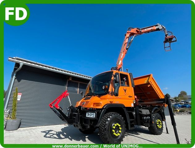 Unimog mit Kran, Multitalent , Rarität