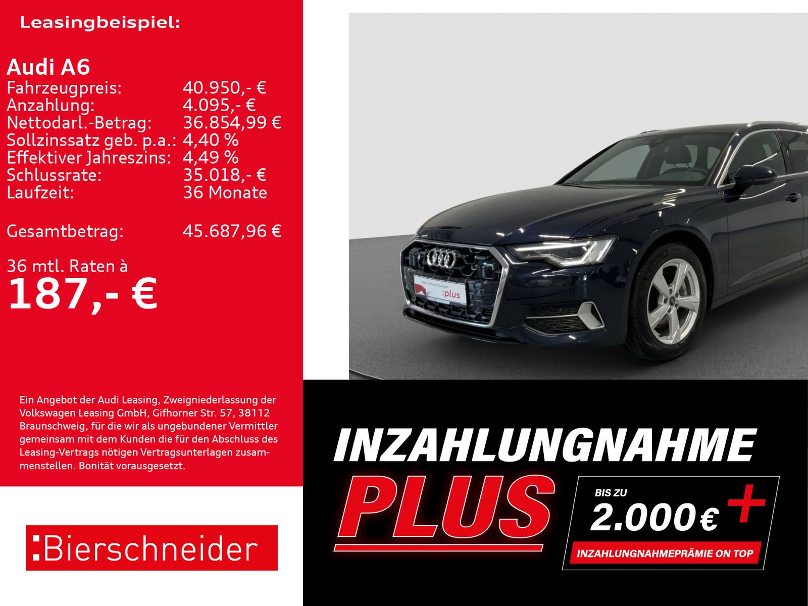 Audi A6 Av 45 TFSI qu advanced AHK MATRIX PANO CAM AC imagem 2