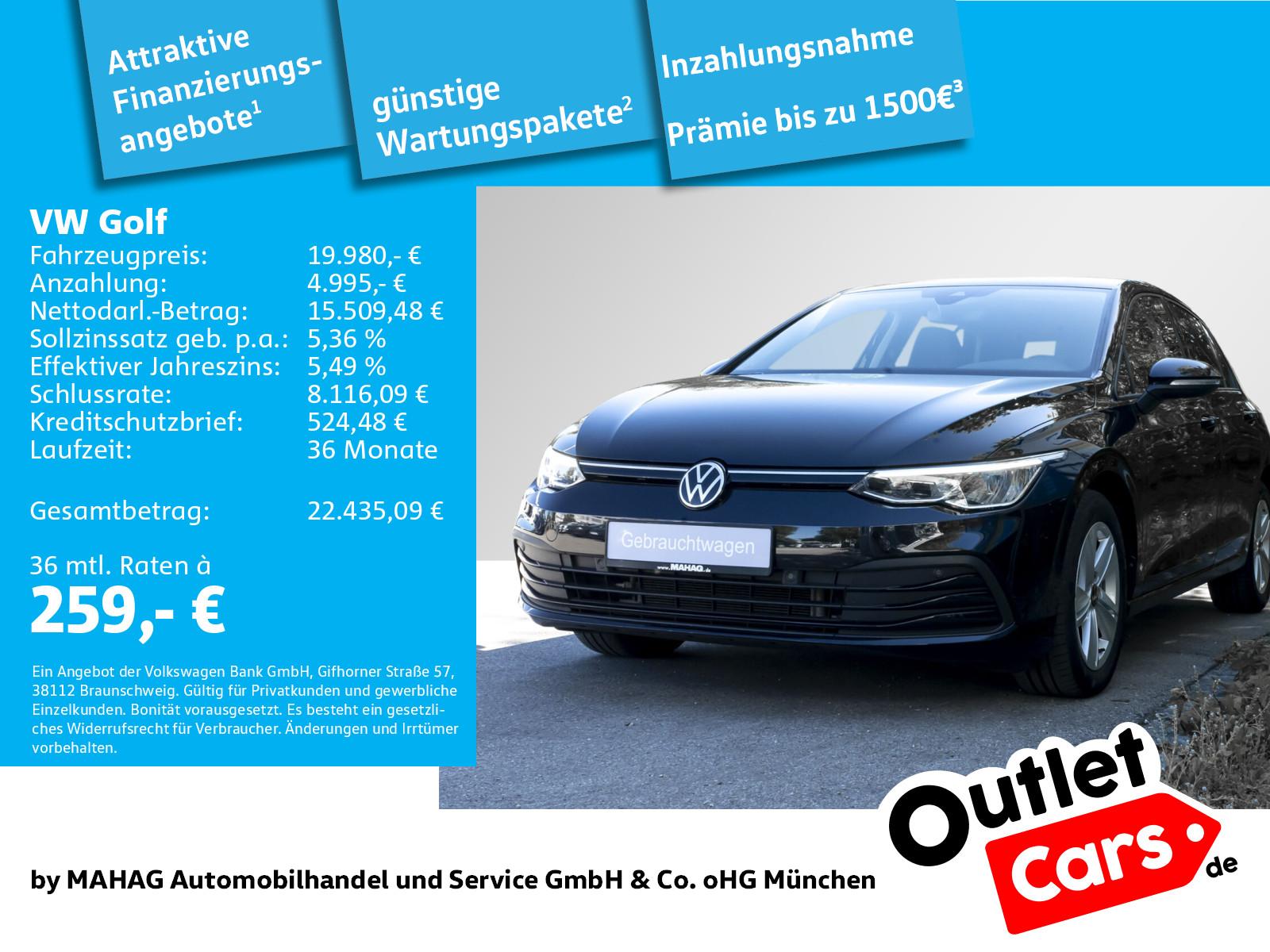 Volkswagen Golf VIII Life 2.0 TDI LED Navi ParkPilot RearVi