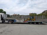 Orten low bed semi trailer. transport machines, truck - Orten LKWs