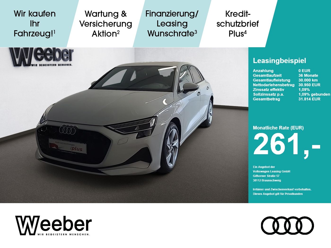 Audi A3 Sportback Hybrid *NAVI*KAMERA*KESSY*LED*5J GA