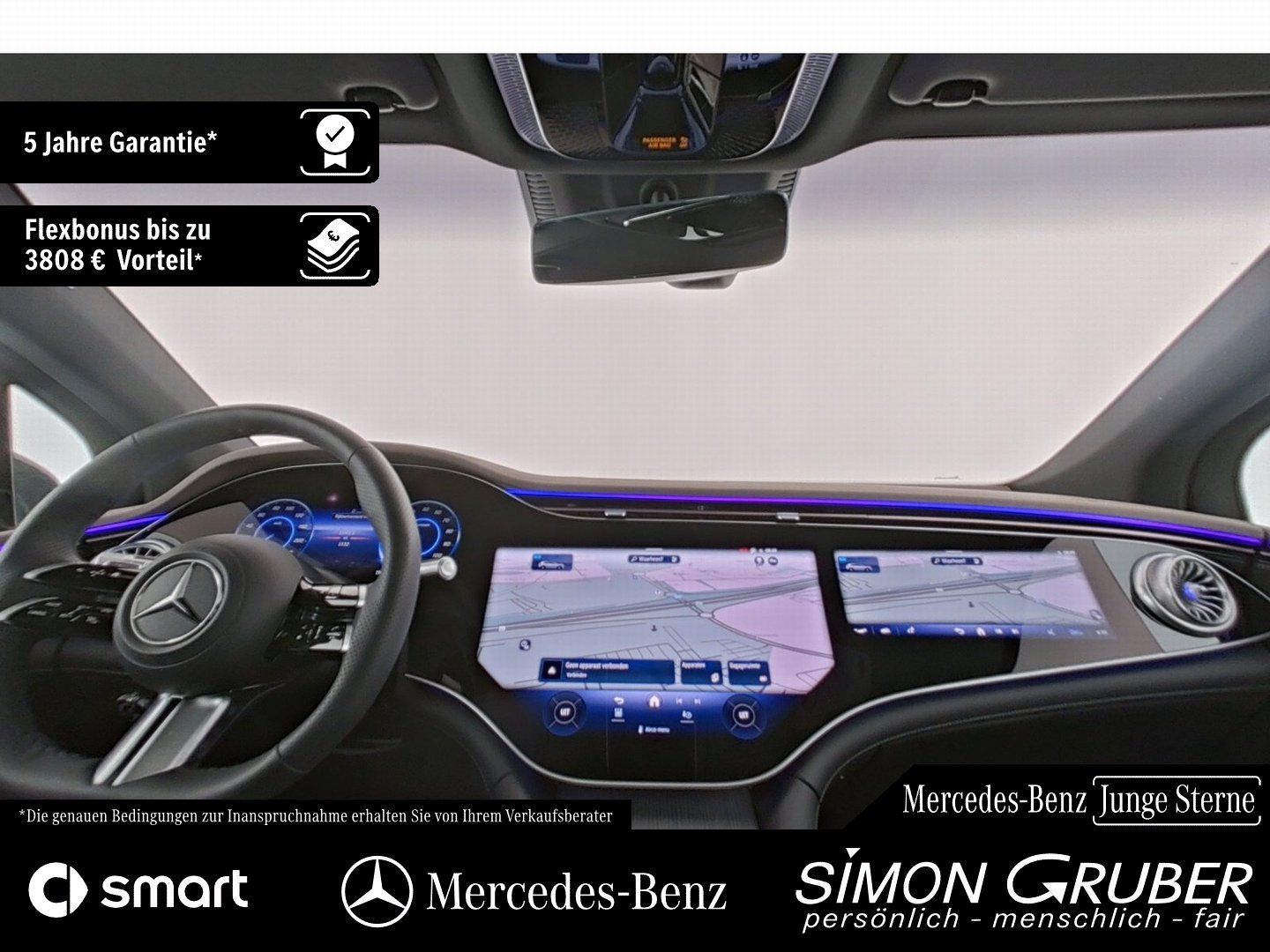 Fahrzeugabbildung Mercedes-Benz EQS 500 4M SUV AMG Sitzklima AHK 7Sitze 118kw