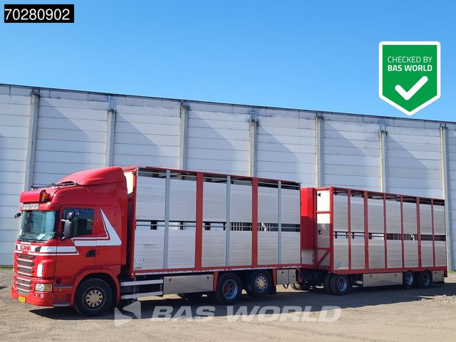 Scania G420 6X2 Cattle transport combi Liftable floor L