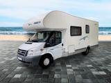 Chausson Flash 07/Festbett/Garage/Klima/Solar/Markise - Wohnwagen mit Seitensitzgruppe
