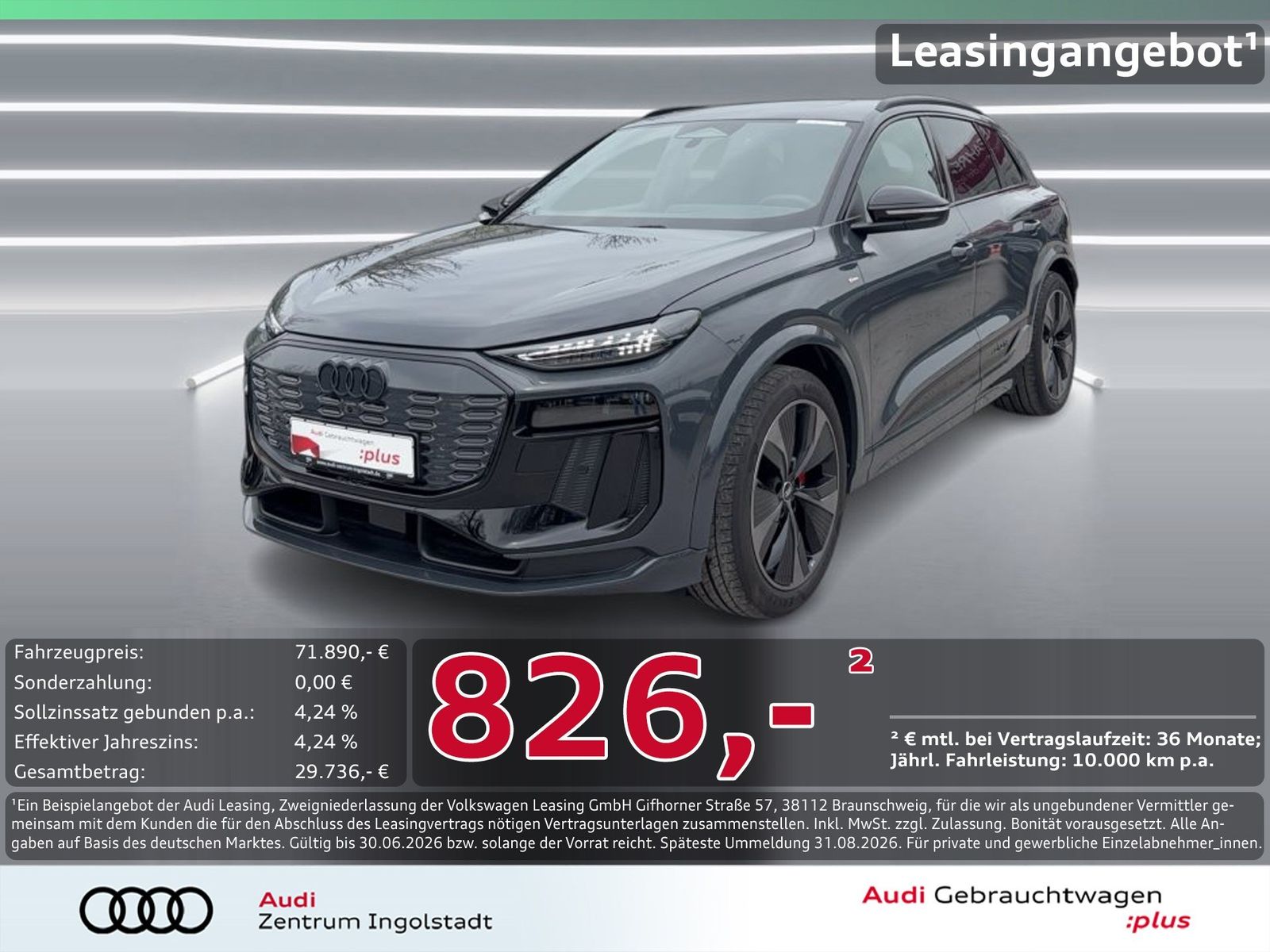 AUDI Q6 e-tron qu edition one S line Tech+ PANO