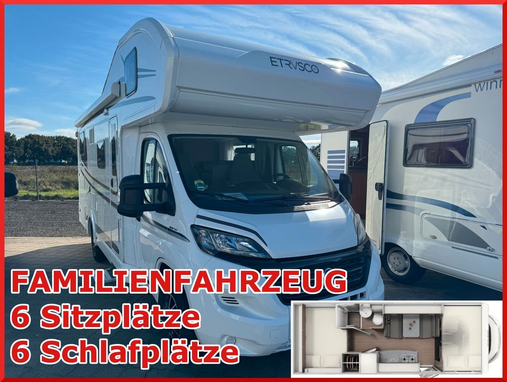 Etrusco A 7300 DB Alkoven * FAMILIENFAHRZEUG 6 PERSONEN