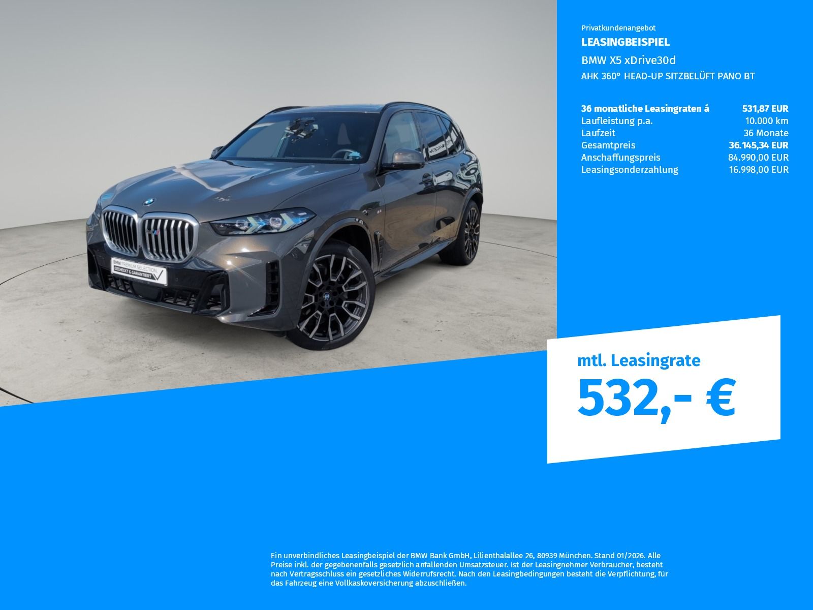 BMW X5 xDrive30d M Sportpaket AHK 360° HEAD-UP RFK foto 2