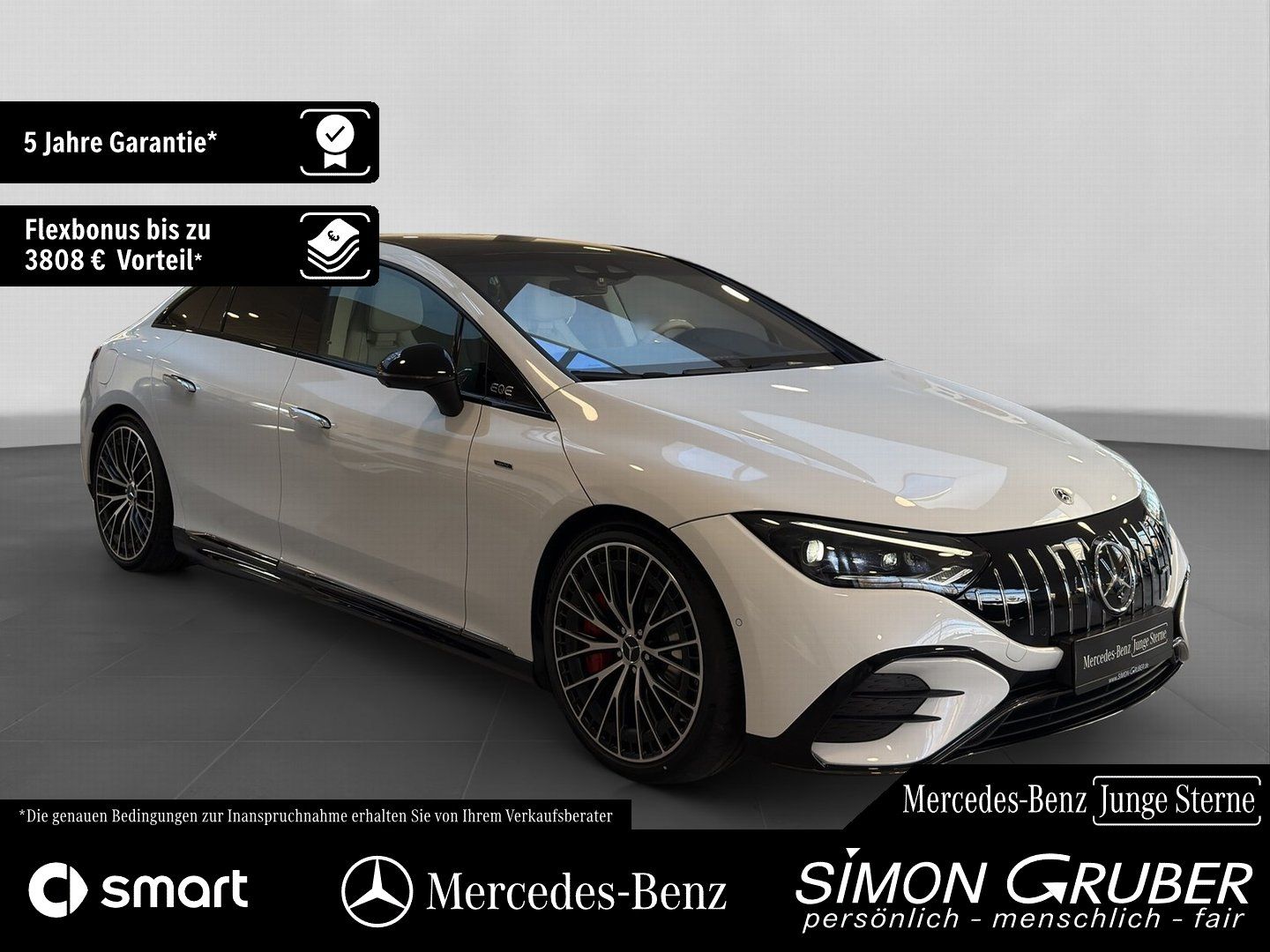 Fahrzeugabbildung Mercedes-Benz EQE 43 4M AMG Night Hyper Pano Carbon Nappa TV