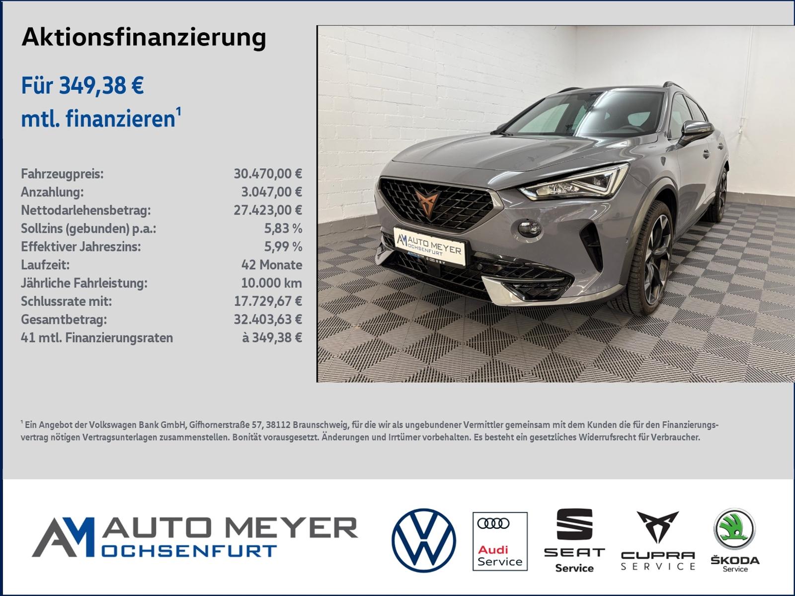 Cupra Formentor VZ Kamera Navi Pano ACC VZ