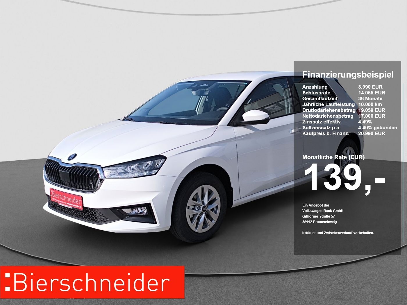 Skoda Fabia 1.0 TSI Essence PDC VZE SHZ LED