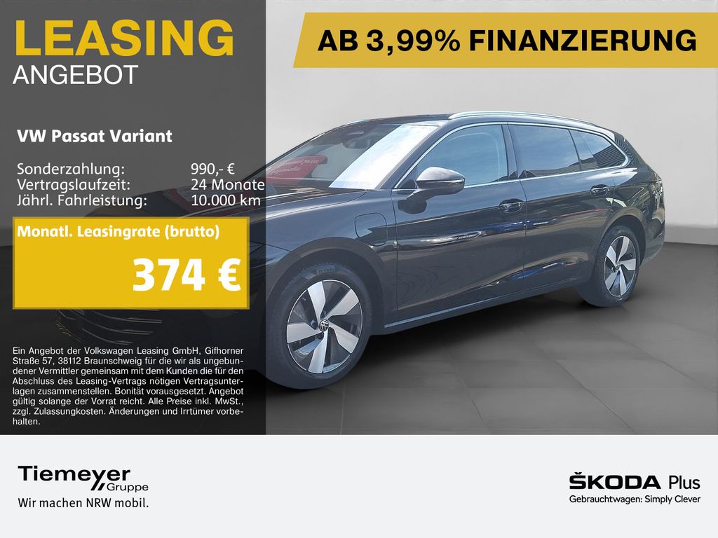 Abbildung Leasingangebot Volkswagen Passat Variant eHybrid ELEGANCE LEDER PANO HARMA