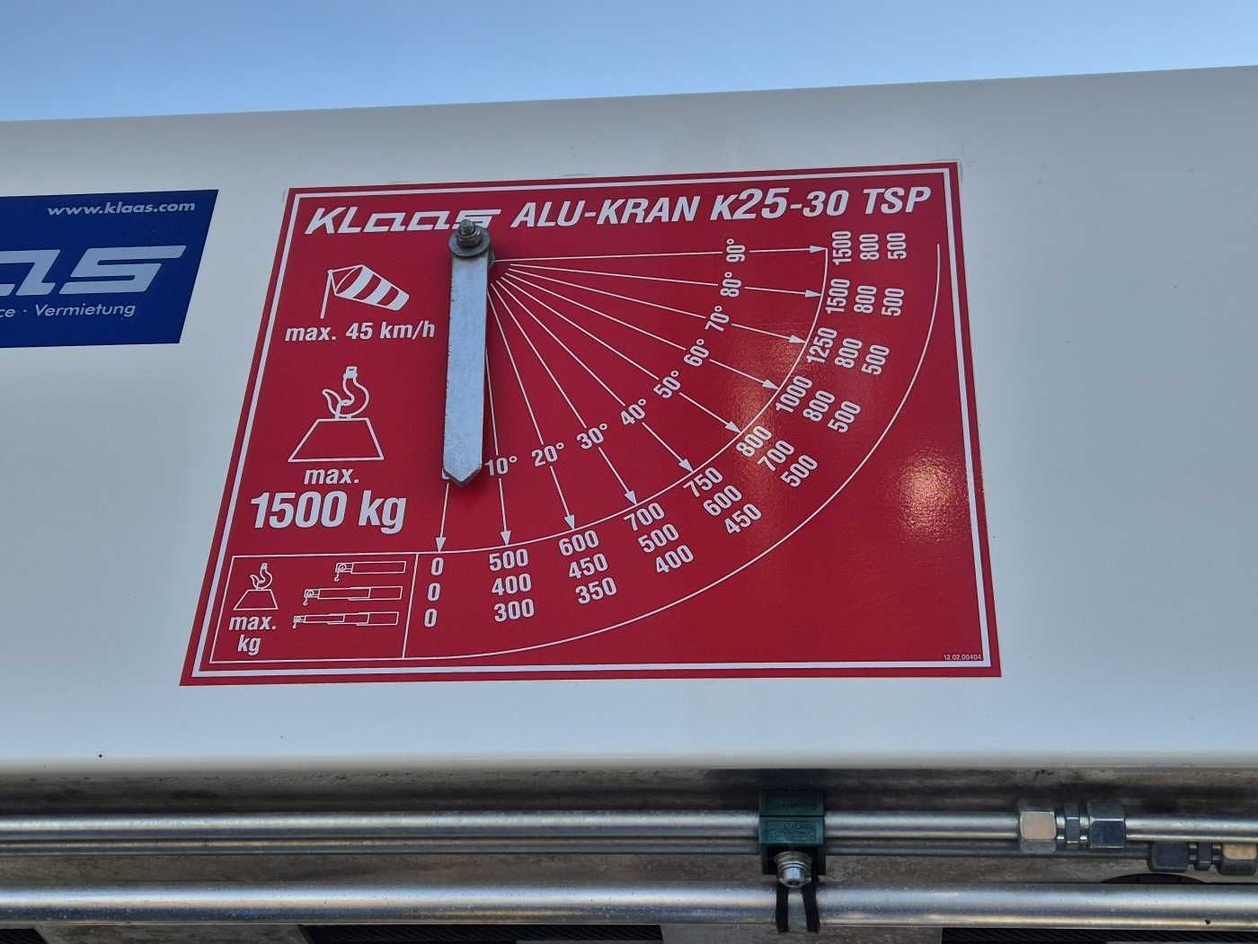 Fahrzeugabbildung MAN TGL 8.150 Dachdeckerkran Klaas K25-30 TSP Funk