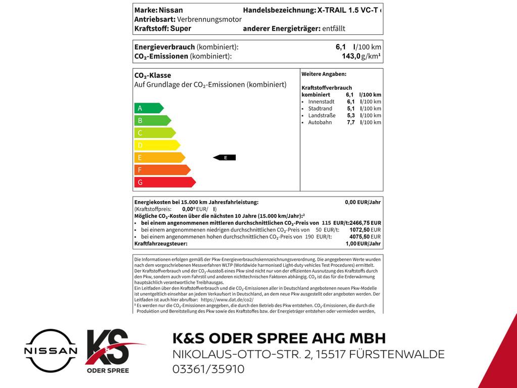 Nissan X-TRAIL 1.5 VC-T e-4ORCE 213 PS 4x4 Tekna 5 Sitz