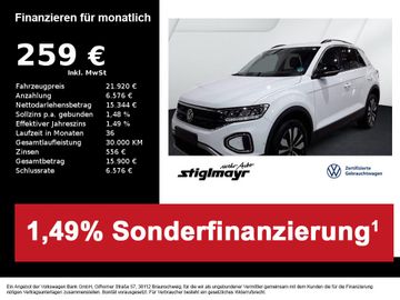 Volkswagen Leasingangebot: Volkswagen T-Roc GOAL 1.0 TSI ACC+LED+NAVI