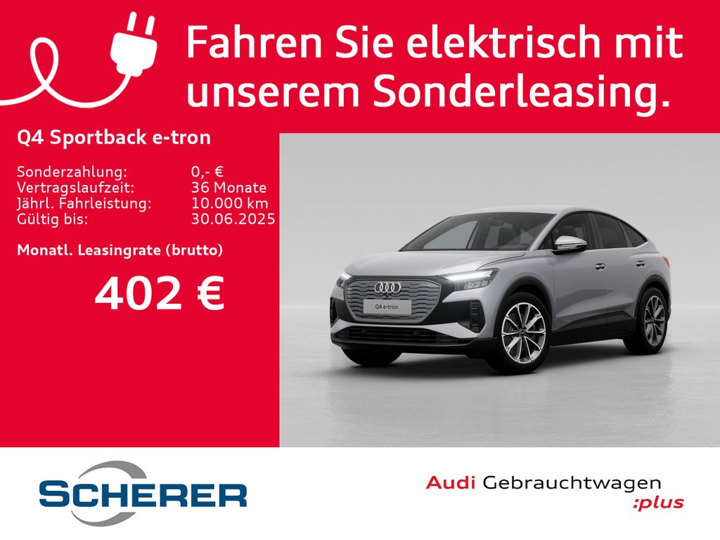 Audi Q4 Sportback e-tron 45 LED NAVI ACC RFK AHK WÄRM