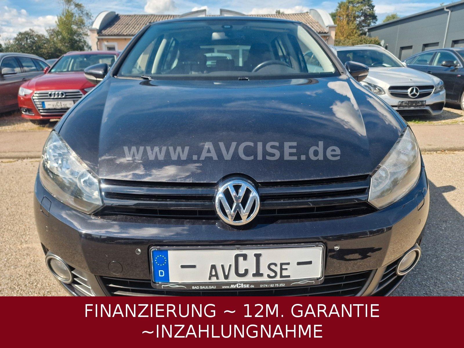 Volkswagen Golf VI Match *TÜV10/27~TEILLEDER~8xALU~BT~NAVI*