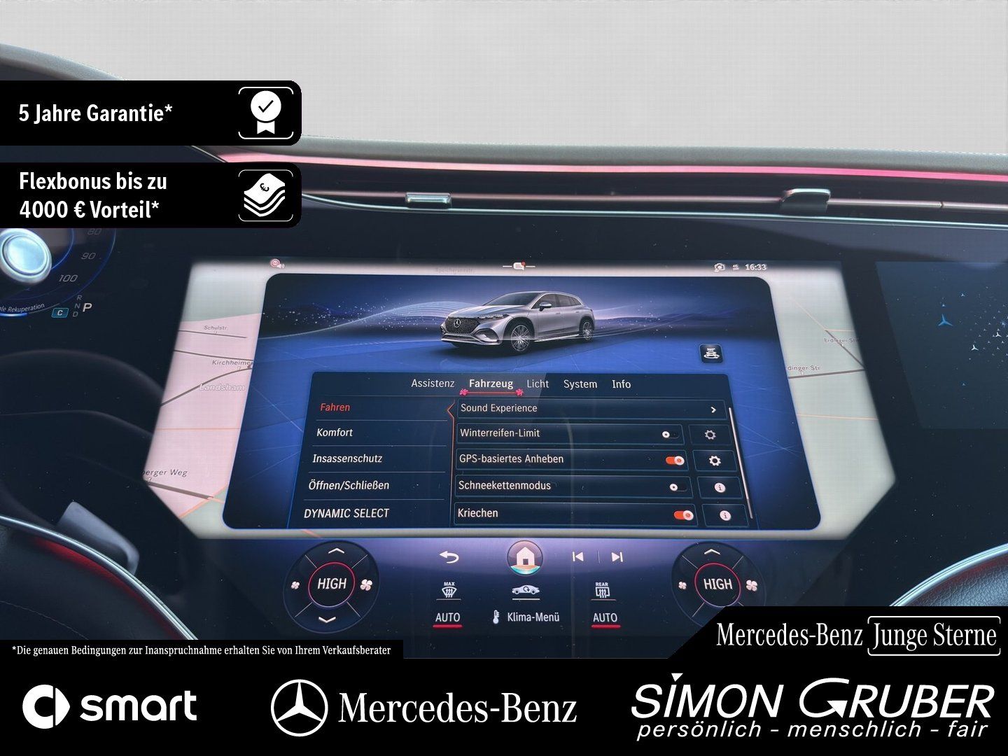 Fahrzeugabbildung Mercedes-Benz EQS 450+ SUV Electric Art Hyper HUD HAL 7Sitze