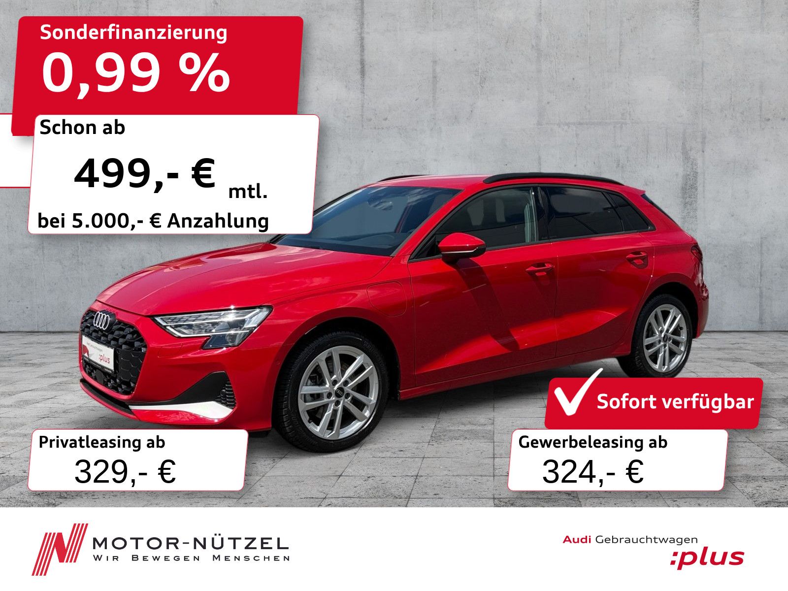 Audi A3 Sportback 40 TFSI e S-TR ADVANCED LED+NAV+AHK