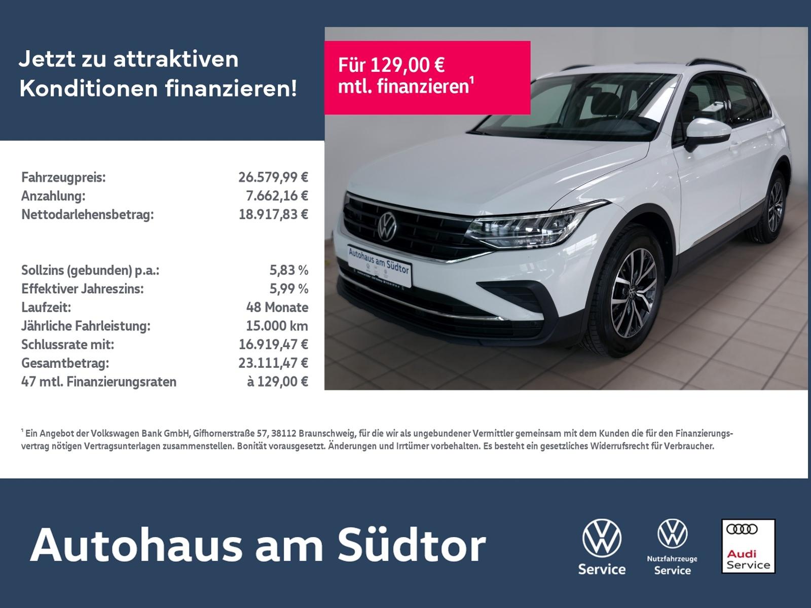 Volkswagen Tiguan  Life 2.0 TDI DSG | LED PDC ACC Navi App
