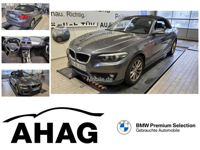 BMW 218d Cabrio Advantage LM HIFI Durchlade PDC