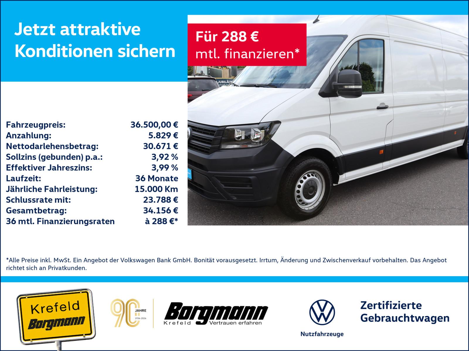 Volkswagen Crafter 35 2.0 TDI L3H2 FWD KAMERA PDC KLIMA