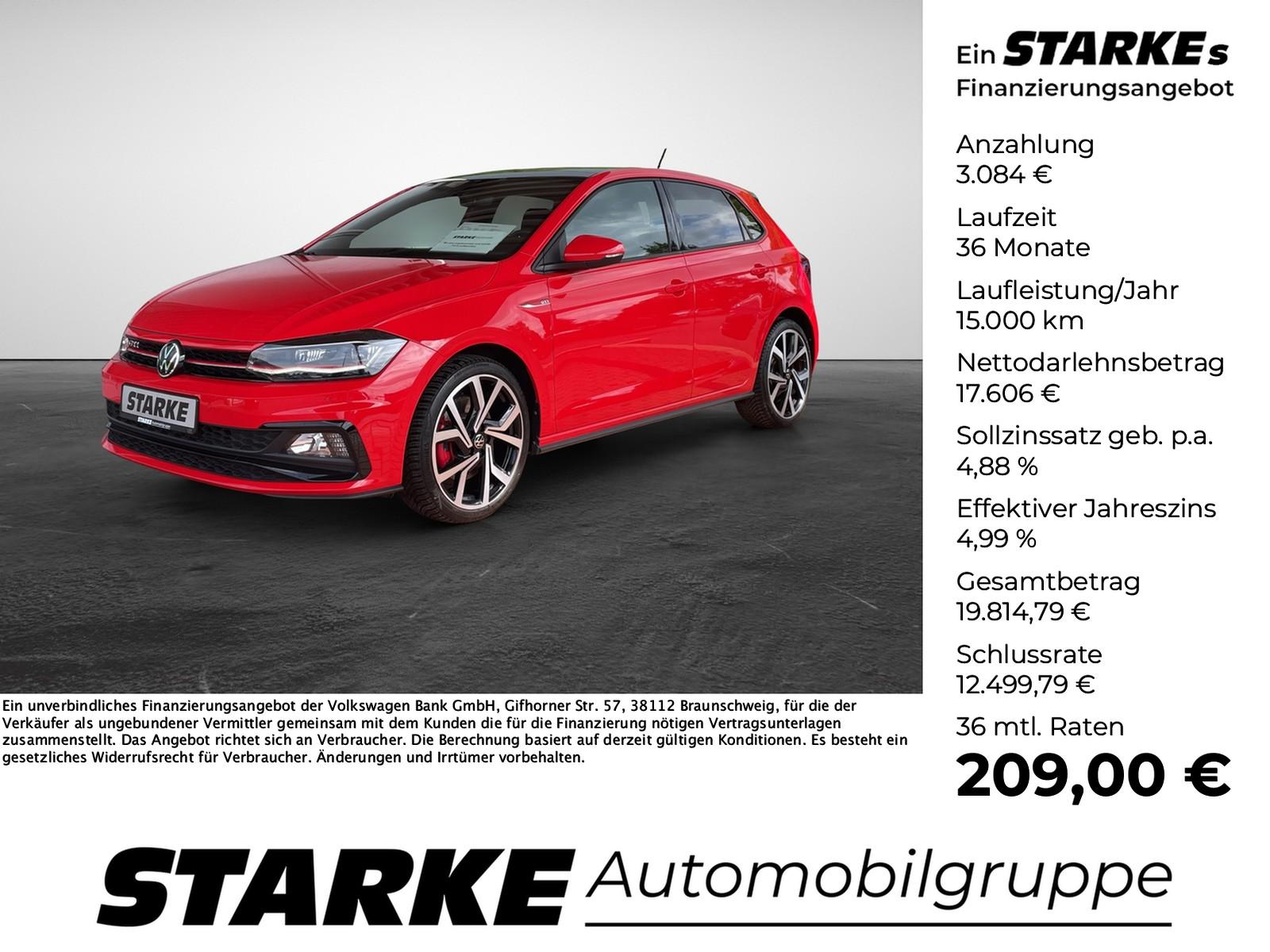 Volkswagen Polo GTI 2.0 TSI DSG  Panodach Navi LED Kamera S