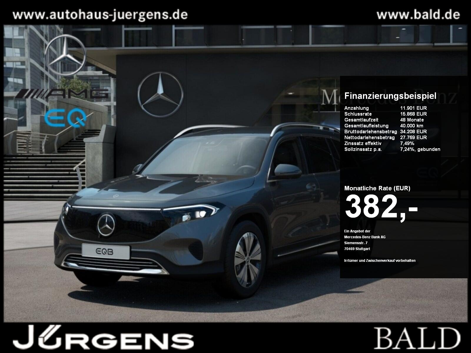 Mercedes-Benz EQB 250+ Progressive/7.Sitzer/360/Ambi/Totw/LED