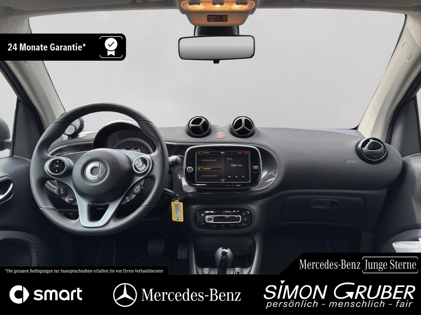 Fahrzeugabbildung Smart Smart fortwo EQ Prime Premium Leder Carbon