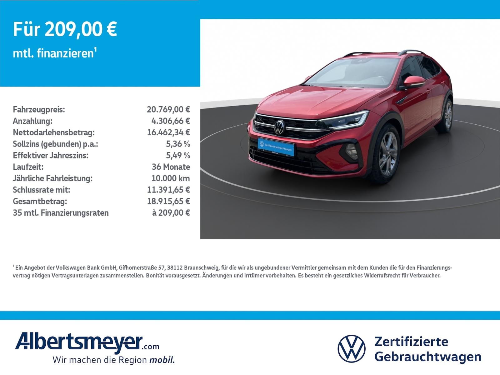 Volkswagen Taigo 1.0 TSI R-Line +MATRIX+NAVI+ACC+KLIMA+LM++
