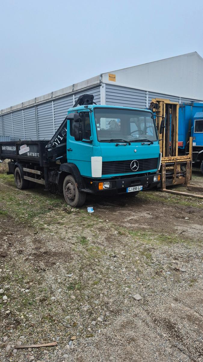 Mercedes-Benz 1117- kipper +kran