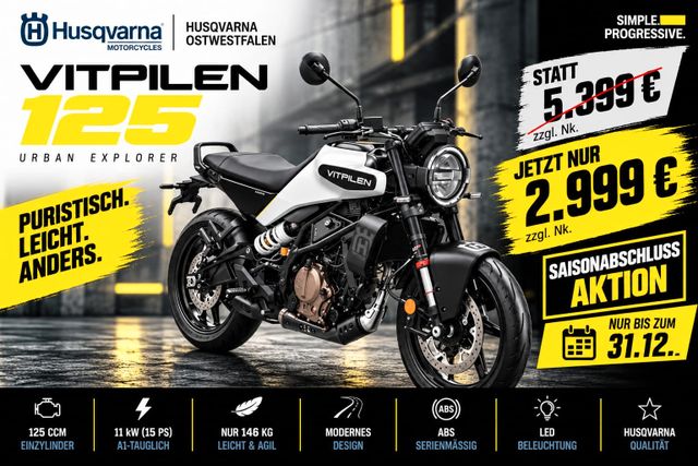 Husqvarna Vitpilen 125 *SAISONABSCHLUSSAKTION*