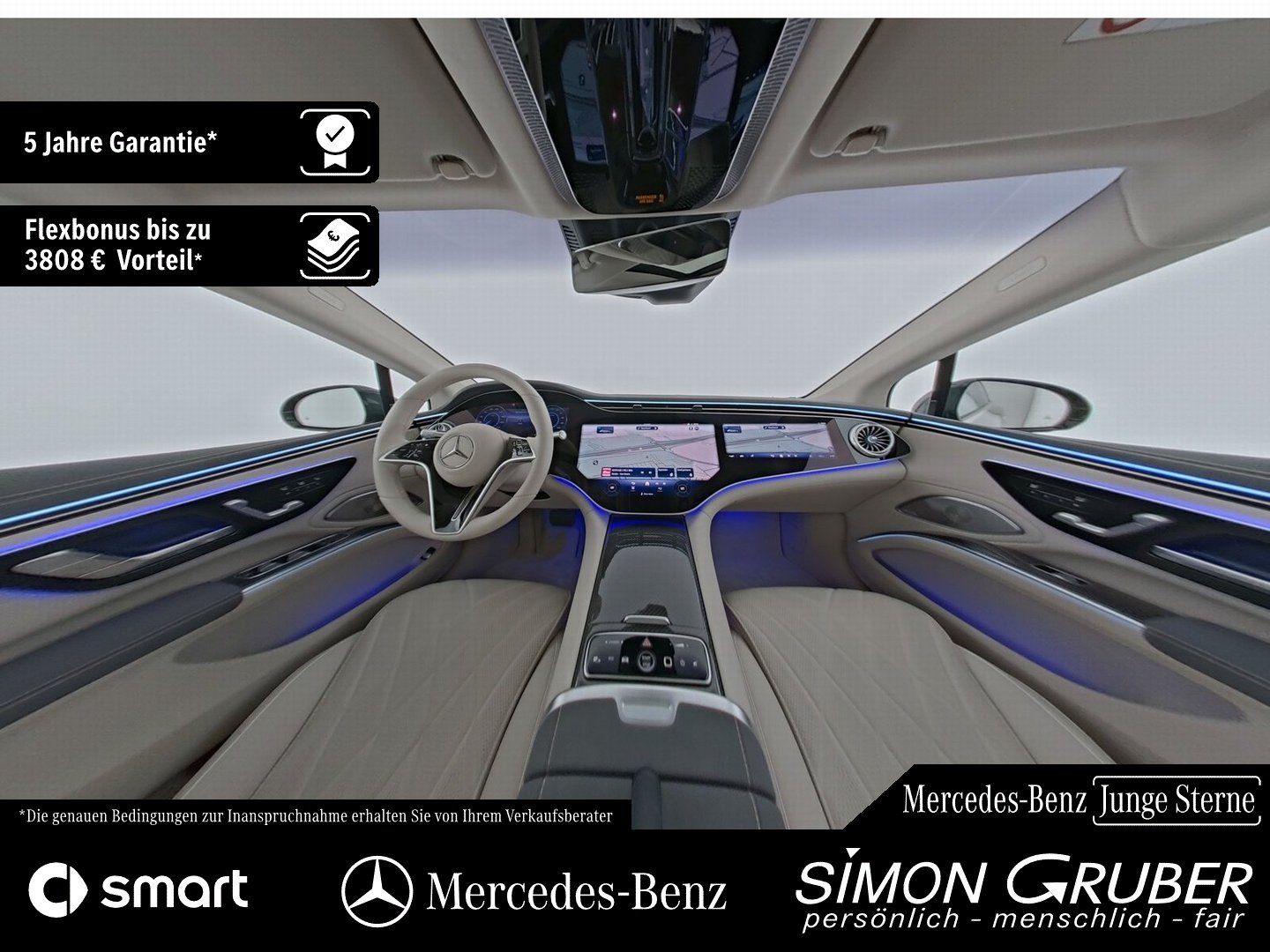 Fahrzeugabbildung Mercedes-Benz EQS 580 4M AMG Exklusive 4*Massage HUD Burm Digi