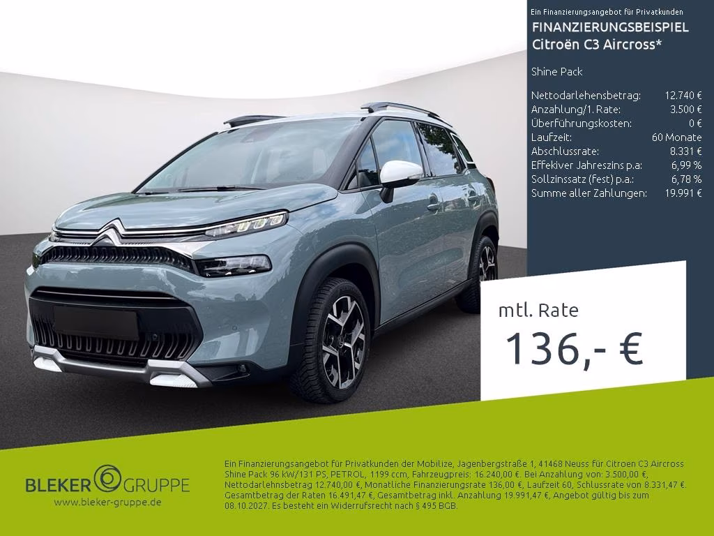 Citroën C3 Aircross Shine Pack
