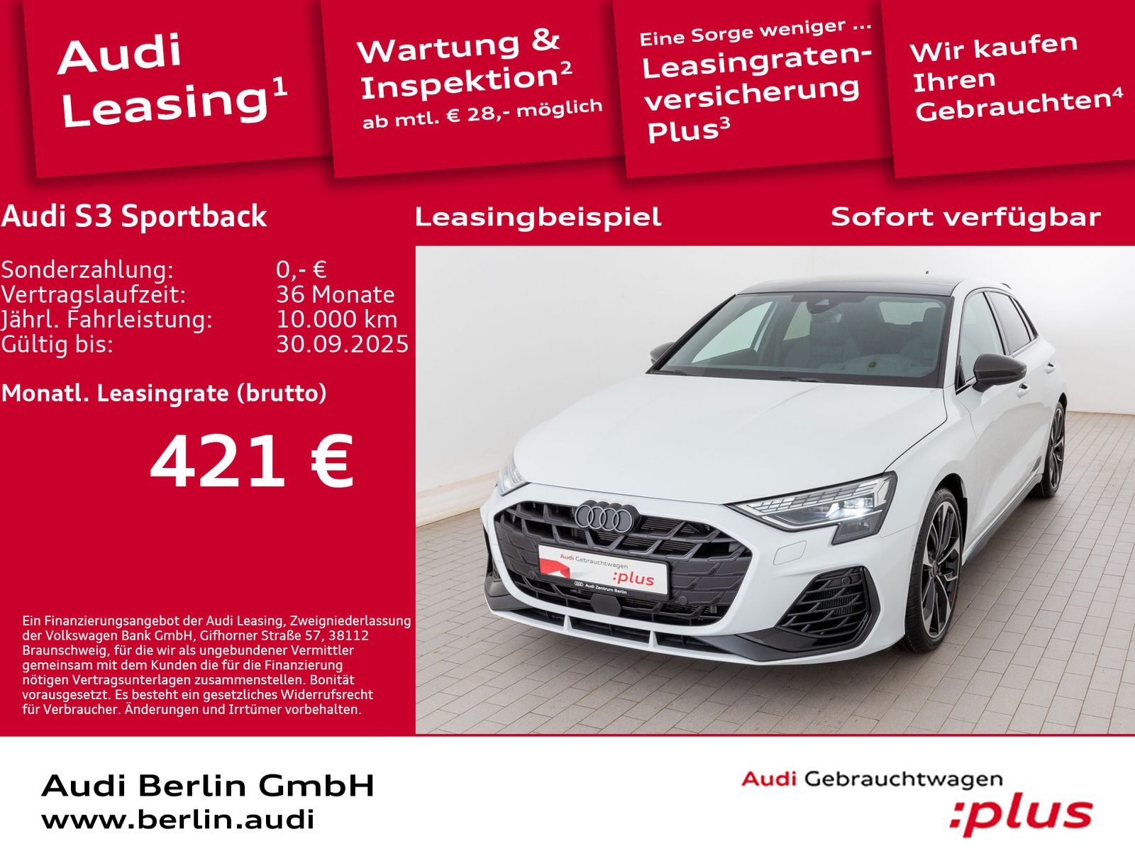 Audi S3 Sportback TFSI S tr. HUD PANO SONOS MATRIX