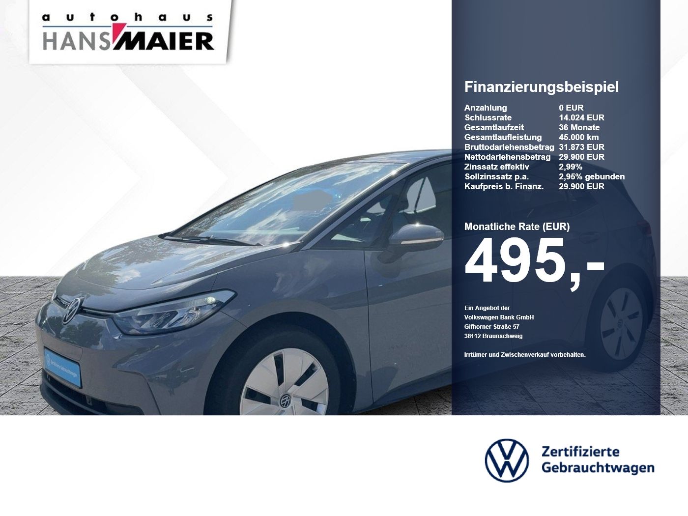 Volkswagen ID.3 Pro 58Kwh Navi ACC LED SH foto 1