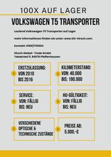 Volkswagen T5 Transporter 2.0TDI EU5*2xSchiebetüre*1.Hand* - Volkswagen T5 Transporter: TDI