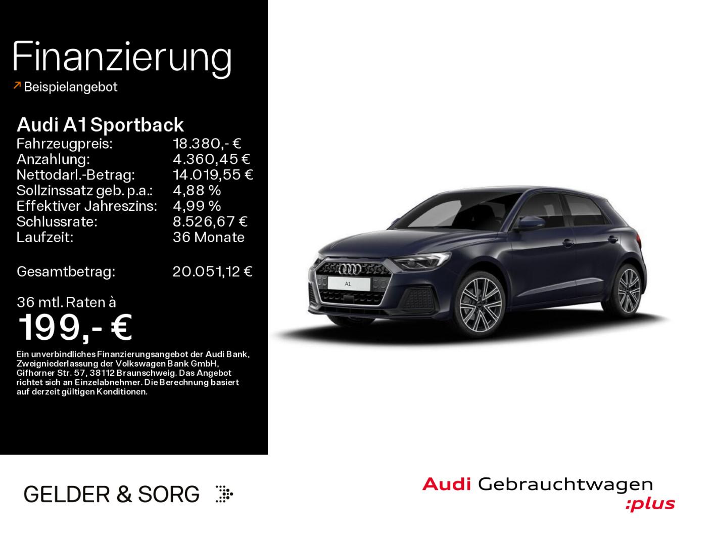 Audi A1 Sportback 30 TFSI advanced LED*EPH*Bluetooth