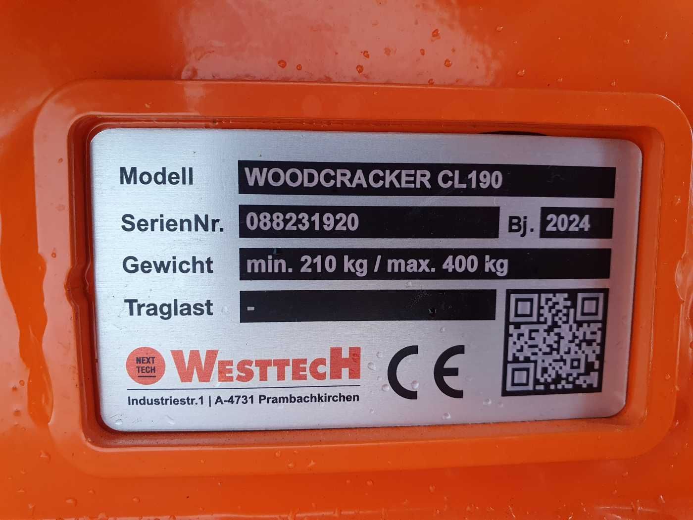 Fahrzeugabbildung Andere Westtech Woodcracker CL190 Fällgreifer 2024 DEMO