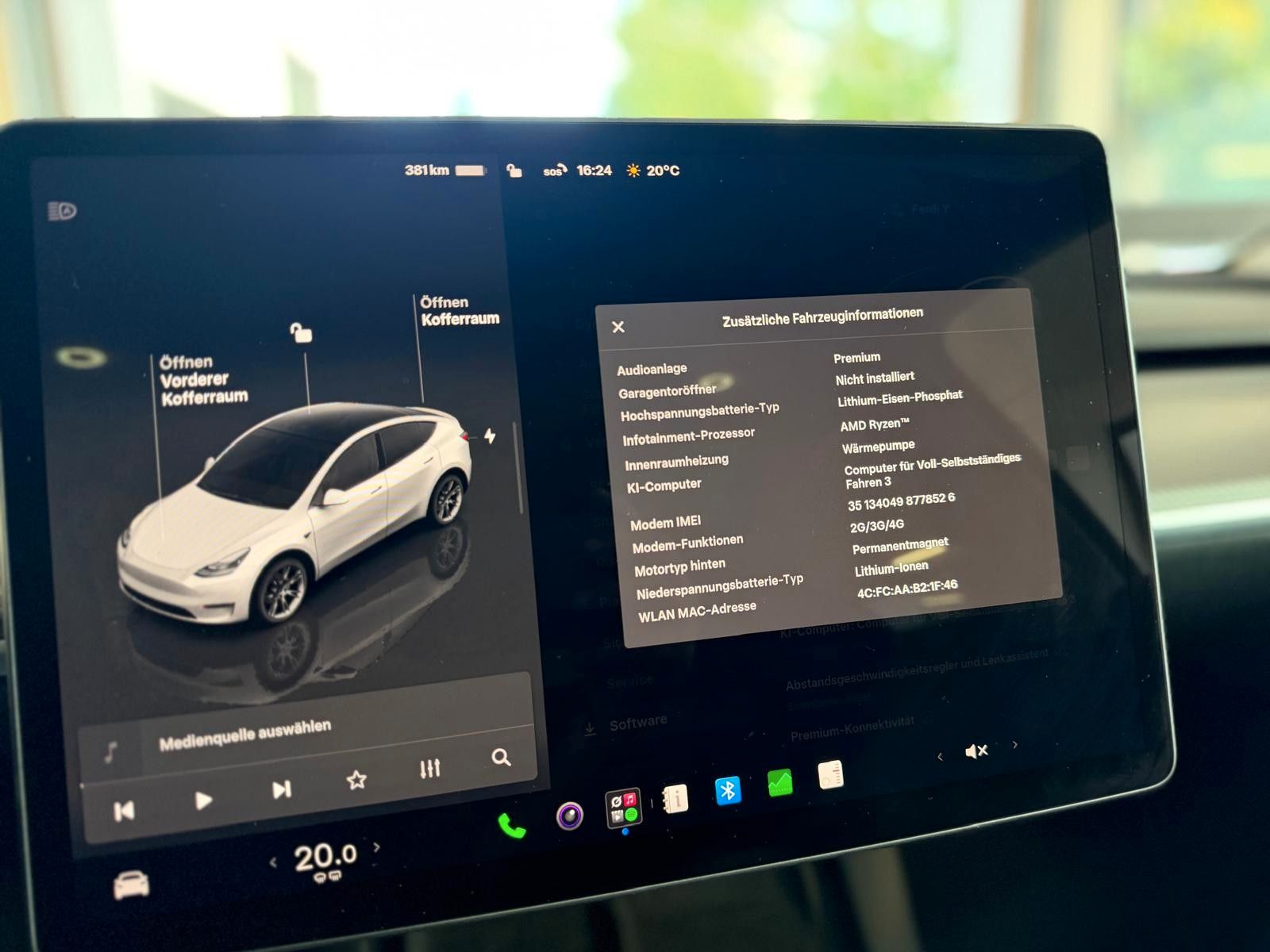 Tesla Model Y RWD Premium Matrix LFP Autop. Zertifikat foto 20