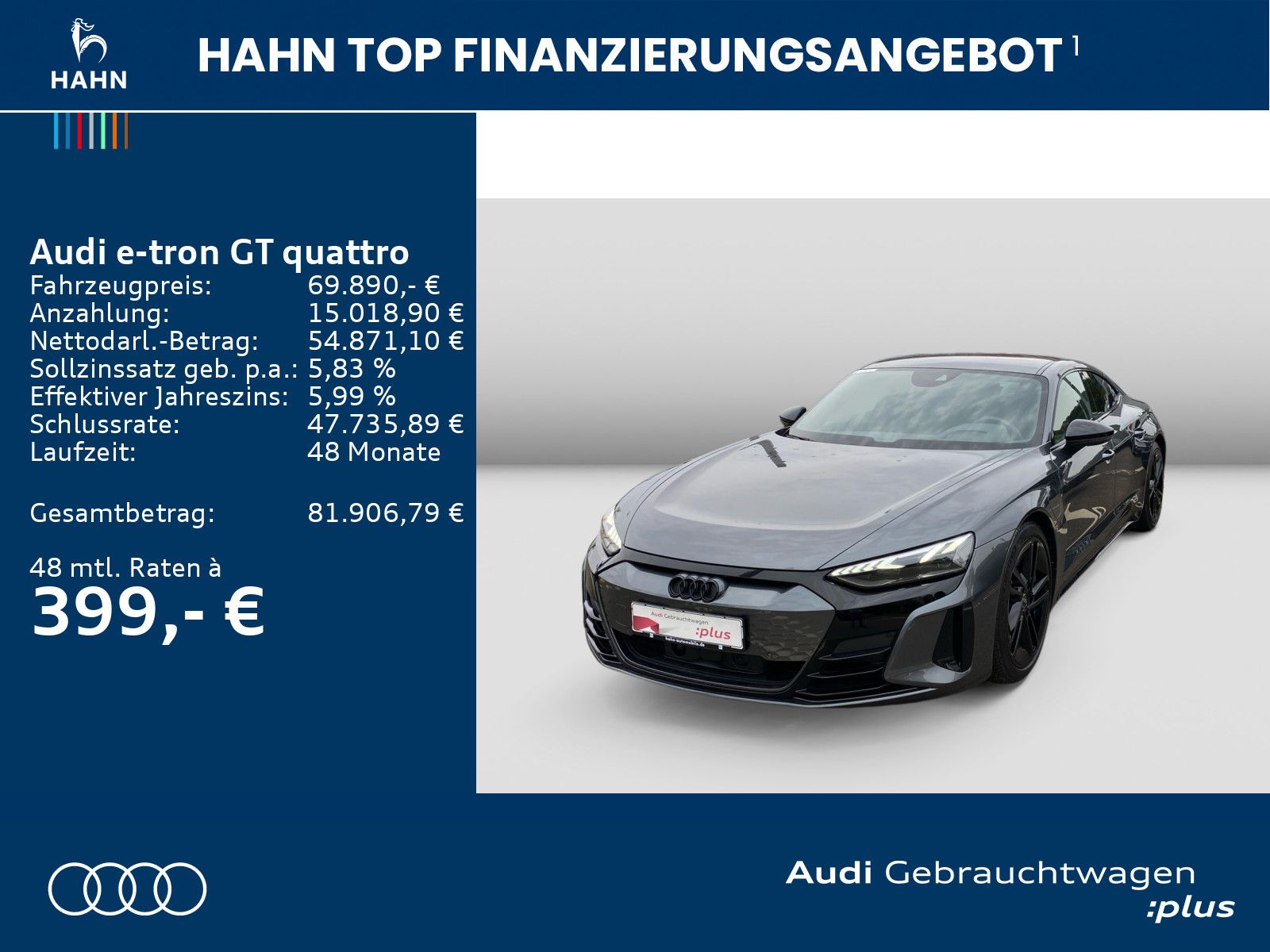 Audi e-tron GT RS quattro S-trc HUD CAM Matrix Optik- imagem 2
