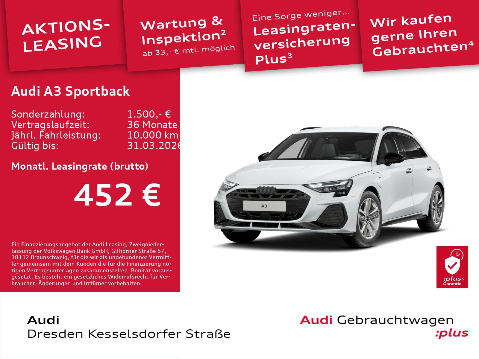 Audi A3 Sportback 40 TFSI e S-line HUD AHZV Kamera